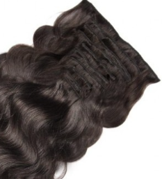 Body Wave 2# Dark Brown Clip In Hair Extensions