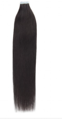 Straight 1B Natural Black Tape In Hair Extensions