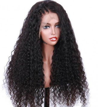 Brazilian Virgin Human Hair Curly Lace Front Wigs