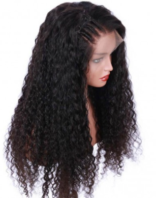 Brazilian Virgin Human Hair Curly Lace Front Wigs