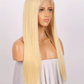 #613 Blonde Straight Lace Front Brazilian Hair Wig