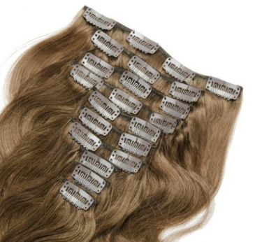 Body Wave #8 Light Brown Clip In Hair Extensions