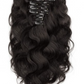 Body Wave 1B Natural Black Clip In Hair Extensions