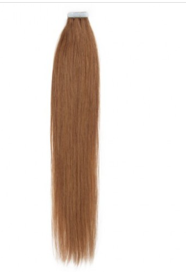 Light Brown #8 Straight Tape In Hair Extensions