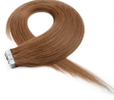 Light Brown #8 Straight Tape In Hair Extensions