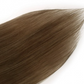 Light Chestnut #8 Straight Clip In Hair Extensions