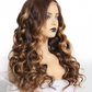 Mix Highlight Color 1B #4 #27 Lace Front Wig