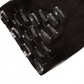 Natural Black 1B Straight Clip In Hair Extensions