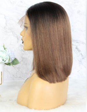 Ombre Straight Lace Front Bob Wig