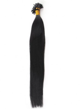 Straight Natural Black U Tip Hair Extensions