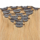 Straight #27 Clip In Strawberry Blonde Hair Extensions