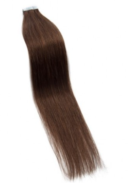 Straight #4 Chocolate Brown Tape In Hair Extensions