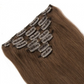 Straight 4# Clip In Medium Brown Hair Extensions