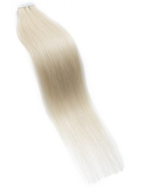 Straight #60 Ash Blonde Tape Invisible Hair Extensions