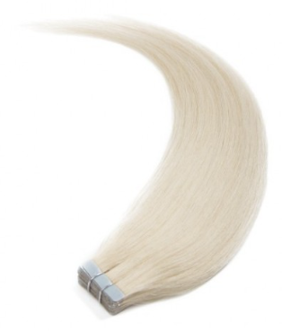 Straight #60 Ash Blonde Tape Invisible Hair Extensions