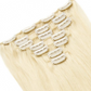 Straight # 613 Blonde Clip In Hair Extensions