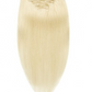 Straight # 613 Blonde Clip In Hair Extensions