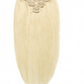 Straight # 613 Blonde Clip In Hair Extensions
