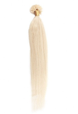 Straight Ash Blonde U Tip Hair Extensions