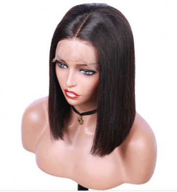 Virgin Brazilian Hair Straight Lace Front Bob Wigs